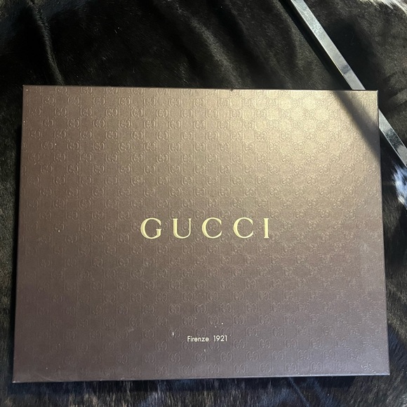 Gucci two tone brown wool-blend throw blanket - Picture 8 of 10